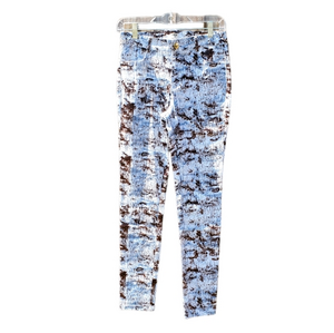 Uniq Abstract Pattern Cotton Pants Straight Leg‎ Size Medium NWT